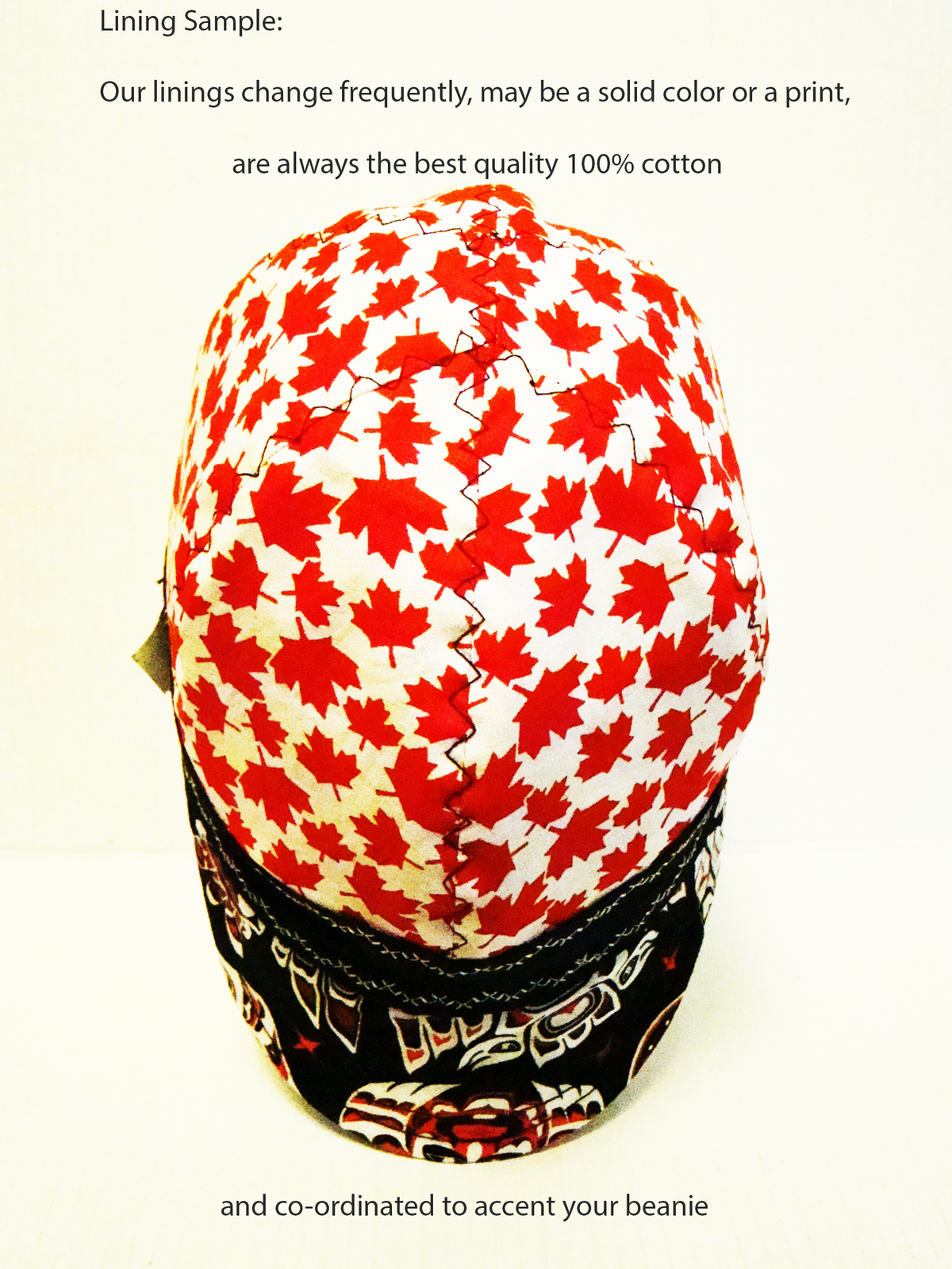 Black Native Art welders cap hard hat liner reversible beanie skull cap fitters cap tradesman